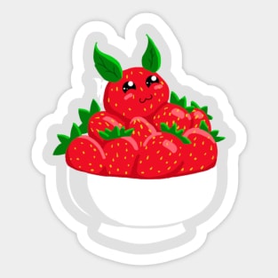 Strawbunny Sticker